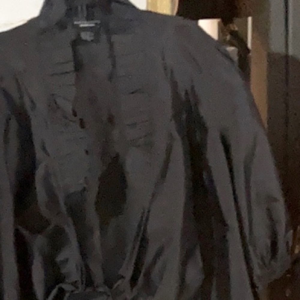 100% silk blouse Doncaster collection wrap tie blouse